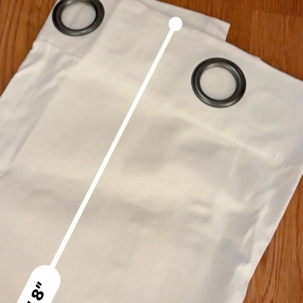 JCPenney Cream Grommet Curtains‎